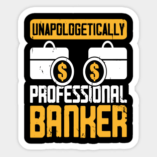 Funny Loan Officer Retro Vintage I'm a Banker Sticker